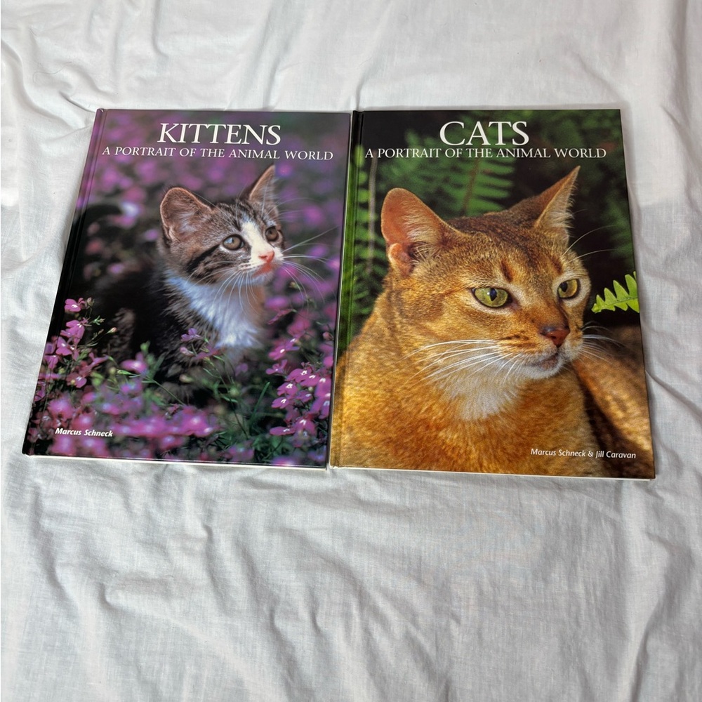 vintageCATS 1994 KITTENS 1995 A Portrait of the Animal World (set of 2)books NWT